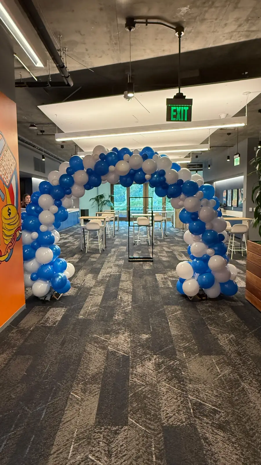 Stage & Entrance Frame — Holiday Party by Balloon Bay
